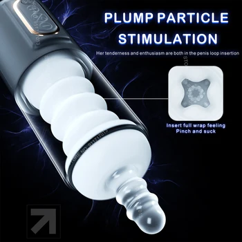 Male Masturbators Cup Automatic Telescopic Sucking Penis Stimulation Pocket Pussy Vagina Blowjob Thrust Adult Sex Toy for Men