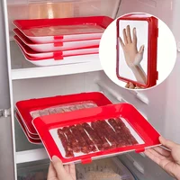 Durable 1-Pack Reusable Food Storage Trays - Plastic Kitchen Organization and Restaurant Use - Fridge Replacement Storage Boxes 1