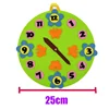 Children's Early Education Enlightenment Clock Cognitive Mathematics  Busy Board Felt Board Montessori Intellectual Toy for Kids 6