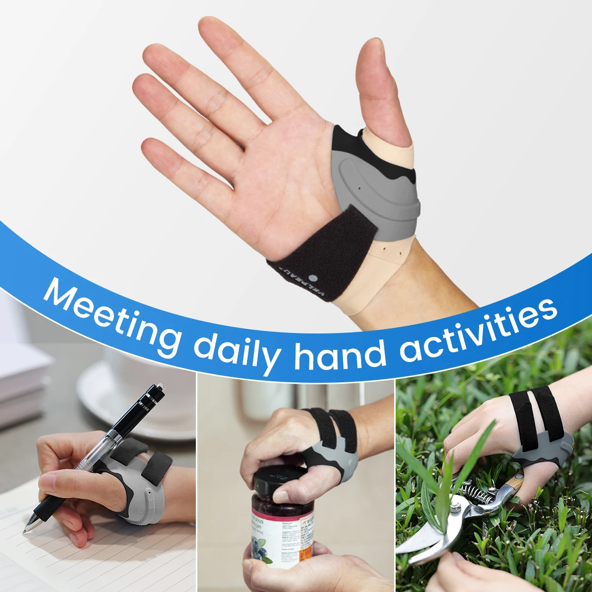 VELPEAU Thumb Splint CMC Joint Orthosis for Arthritis Osteoarthritis and Pain Relief Thumb Brace Durable and Skin-friendly thumb splint brace