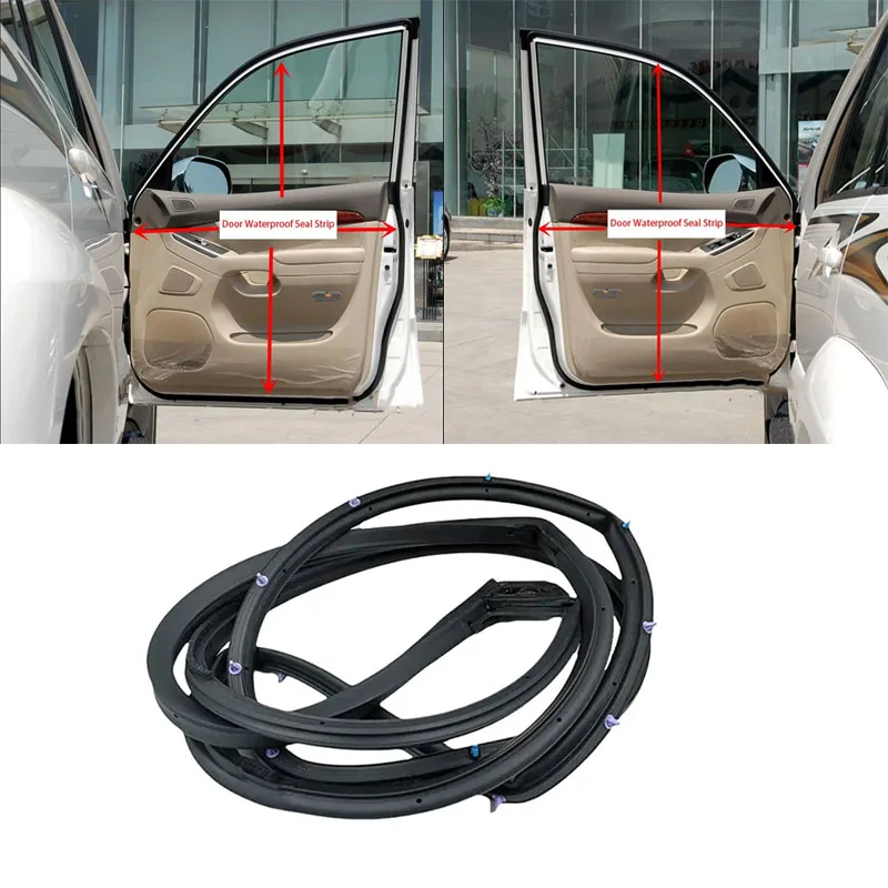 

Black sealing rubber strip Toyota Land Cruiser PRADO LC120 Lexus GX470 2003-2009 Door waterproof soundproof sealing rubber strip