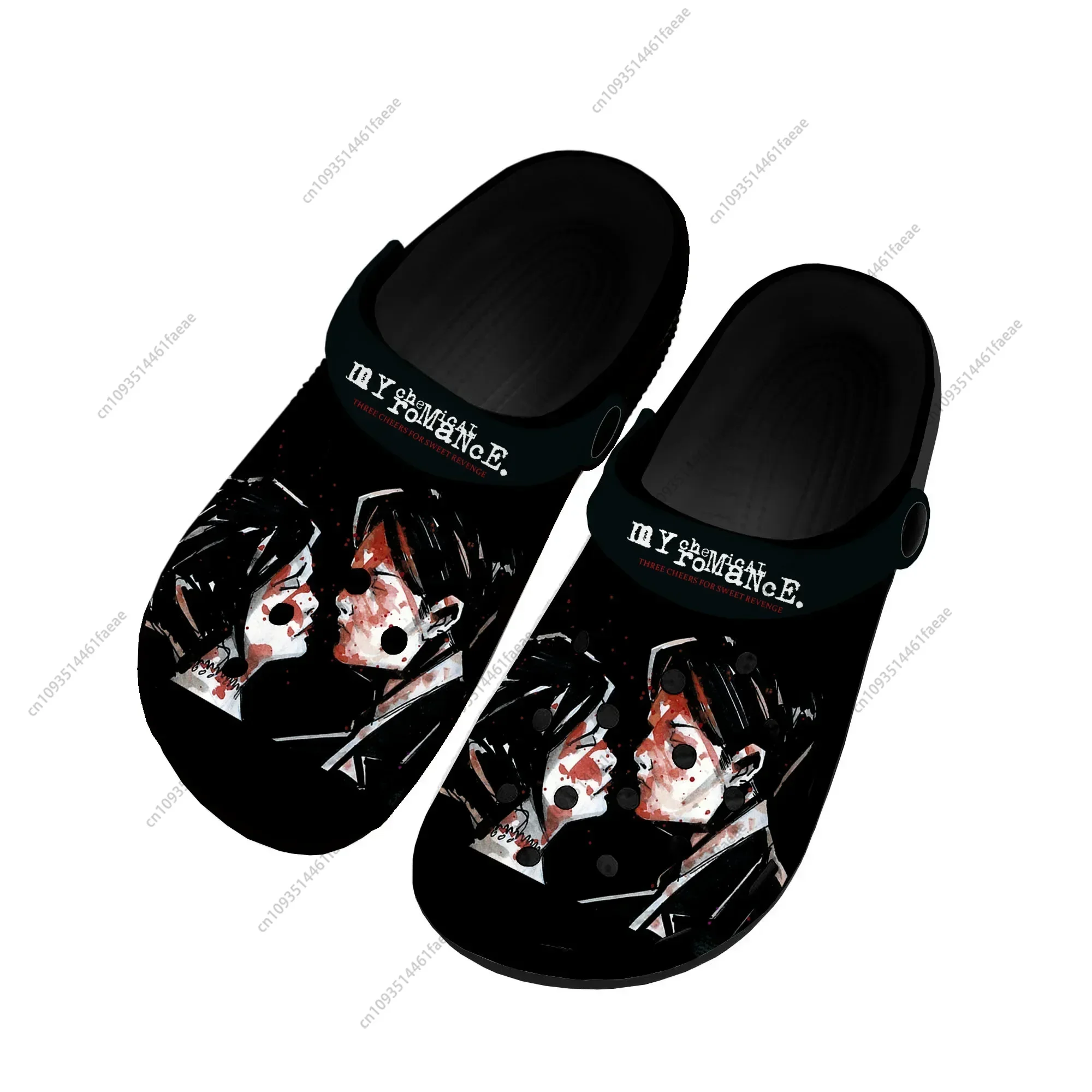 My Chemical Romance Rock Band Home Clogs Custom Water Shoes Mens Womens Teenager Shoe 3D Print Garden Clog Beach Hole Slippers 3