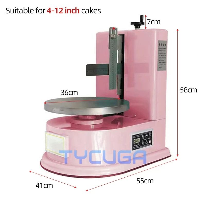 Commercial Electric Cake Spread Machine Round Bread Cream Decoration Spreader Coating Filling Machine Home Appliance 110V/220V - Image 5