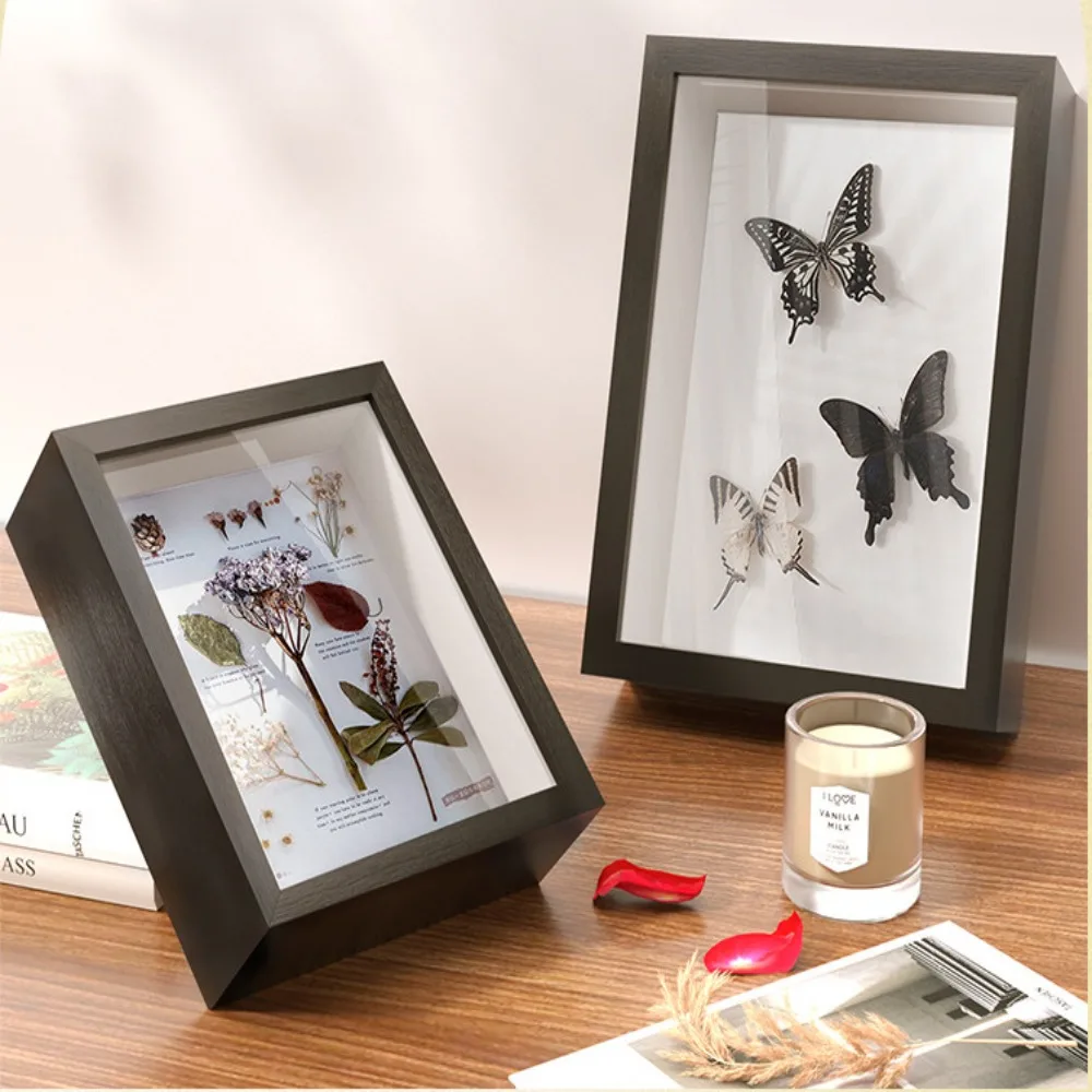 Anhow 2pcs 8x8 Shadow Box Frame Display Case, 3D Picture Frame with  Transparent Glass, Display Case Box for Photos, Memorabilia, Crafts,  Souvenir