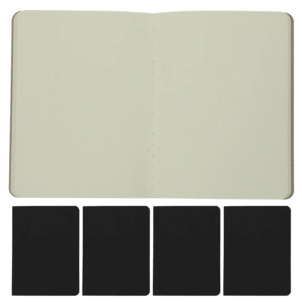 5 Pcs Mini Watercolor Sketchbook Students Writing Notebook Blank Notepad Painting Books Pocket