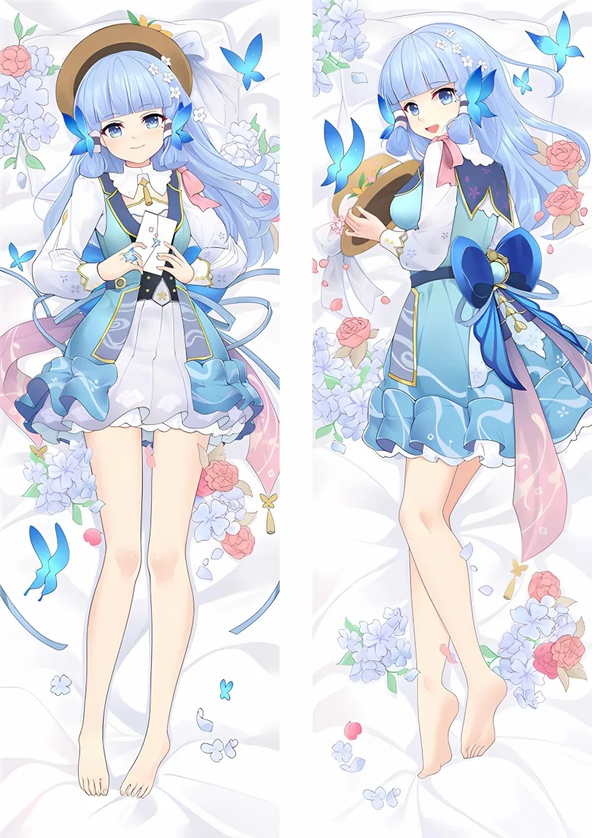 

Dakimakura Anime Pillow Case Genshin Impact Ayaka Kamisato Pillow Cover Halloween Christmas Decoration 2023