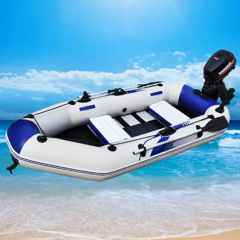 

Person Wood Floor Fishing Inflatable Boat with Motor