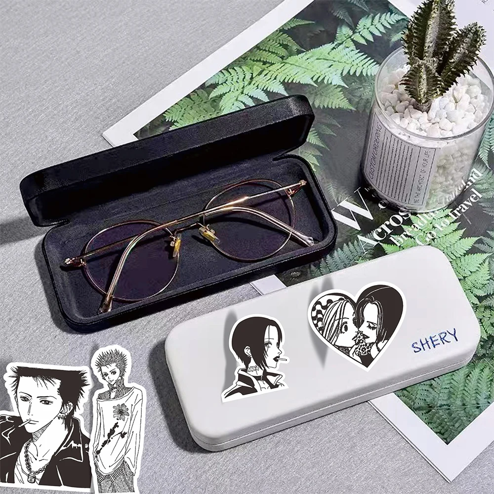 10/30/65PCS Japanese Anime NANA Stickers Black White Decals Cartoon Decoration Suitcase Laptop Phone Stationery Manga Sticker 6