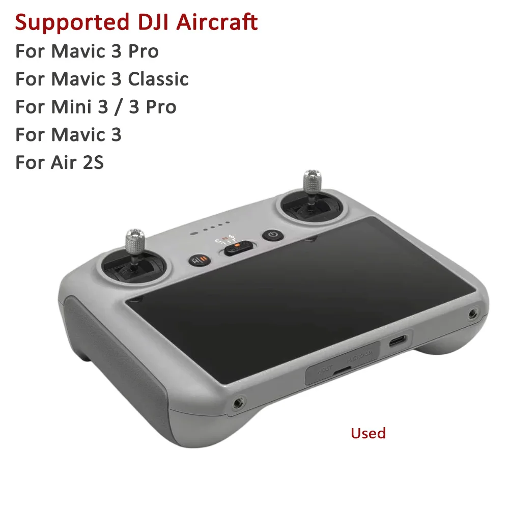 Écran 5.5 pouces de la télécommande RC pour DJI Mavic 3, Mini 3 Pro, Air 2S - Occasion Testée, affichant une interface de vol