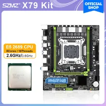 Placa base X79 LGA 2011 Xeon Kit con procesador E5 2689 compatible con NVME M.2 Kit de montaje de escritorio LGA2011 Xeon