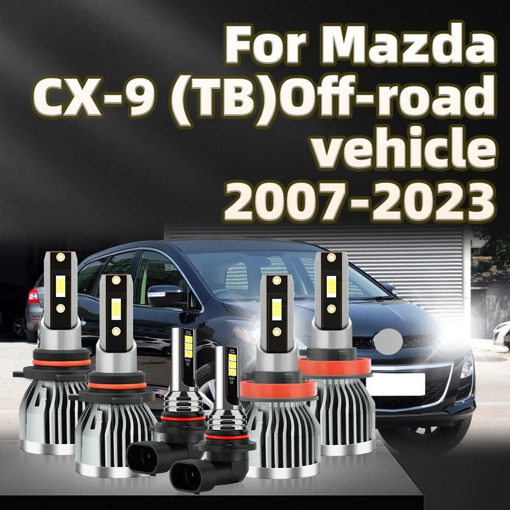 

LED HB3 H11 Car Light Headlight 38000LM HB4 Fog Lamp For Mazda CX-9 (TB)Off-road Vehicle 2007 2008 2009 2010 2011 2012 2013-2023