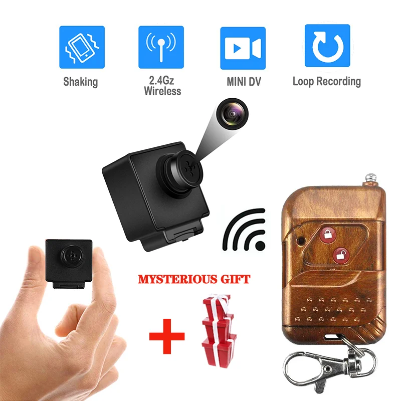 Mini Body Wifi Camera HD 1080P Remote Control Covert Security Camcorder Espia Camuflada DVR
