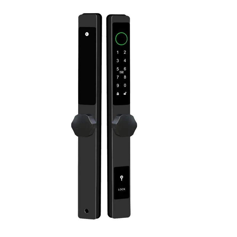 TTLock APP 원격 제어 방수 스마트 지문  번호 잠금 야외 푸시 당겨 슬라이딩 도어