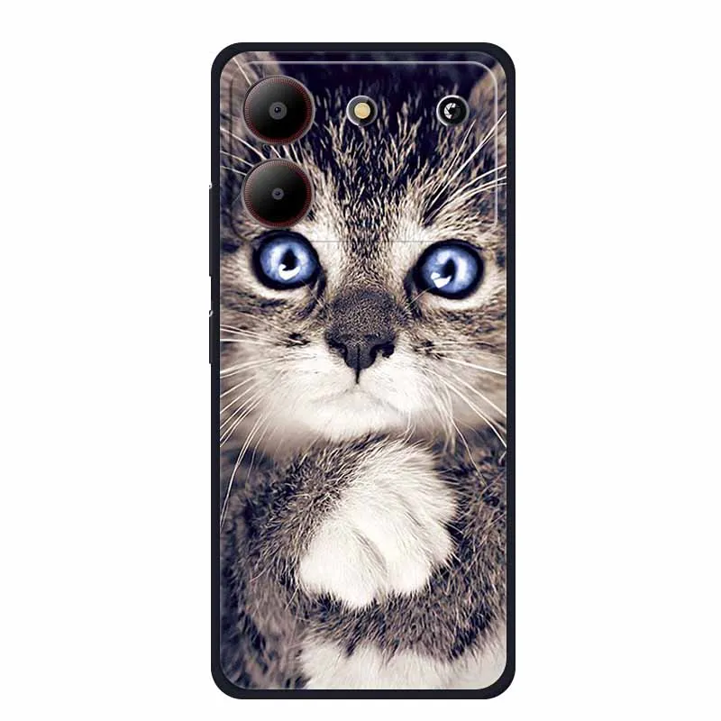 Sleek Black Silicone Soft Back Cover Case