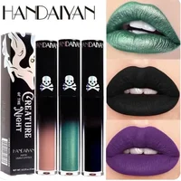 Black Green Purple Lipstick Christmas Halloween Lip Makeup Tint Moisturizing Waterproof Matte Lipstick Waterproof Lip Pigment
