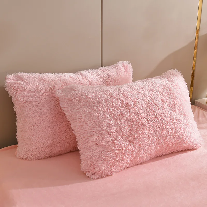 Solid Plush Winter Bedding Set 6