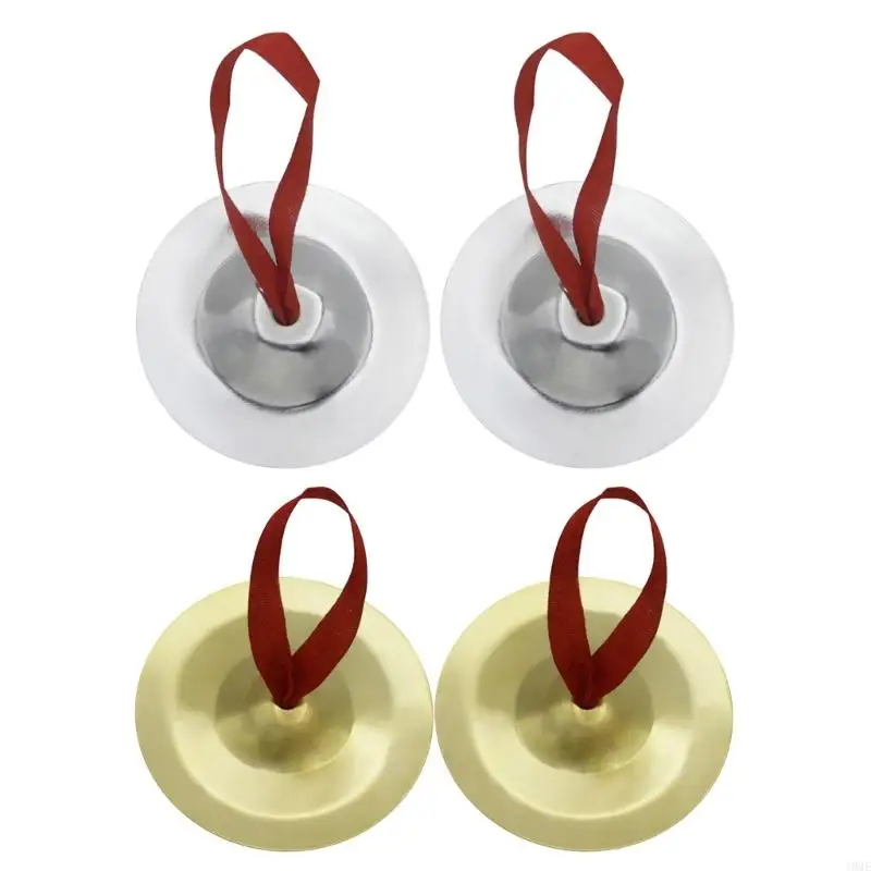 1 Pair Metal Cymbals Small Belly Dance Finger Dial Pads Children Musical Instrument Toy Metal Early Educational Baby Toy JOME