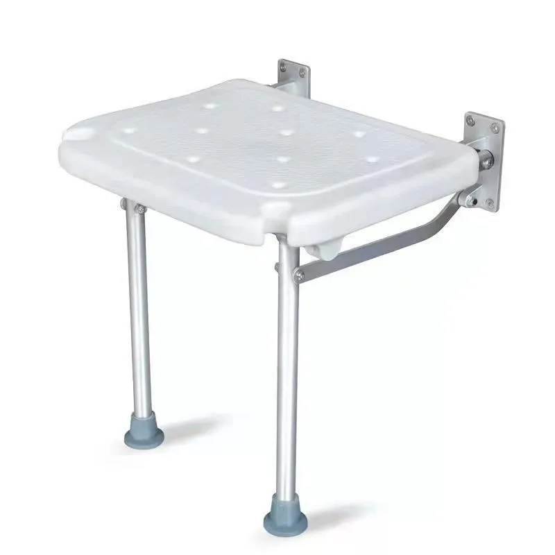 Bathroom Stool Folding Wall Mounted Elderly Anti-skid Shower Stool Bathroom Household Pregnant Woman Shower Chair ZE389
