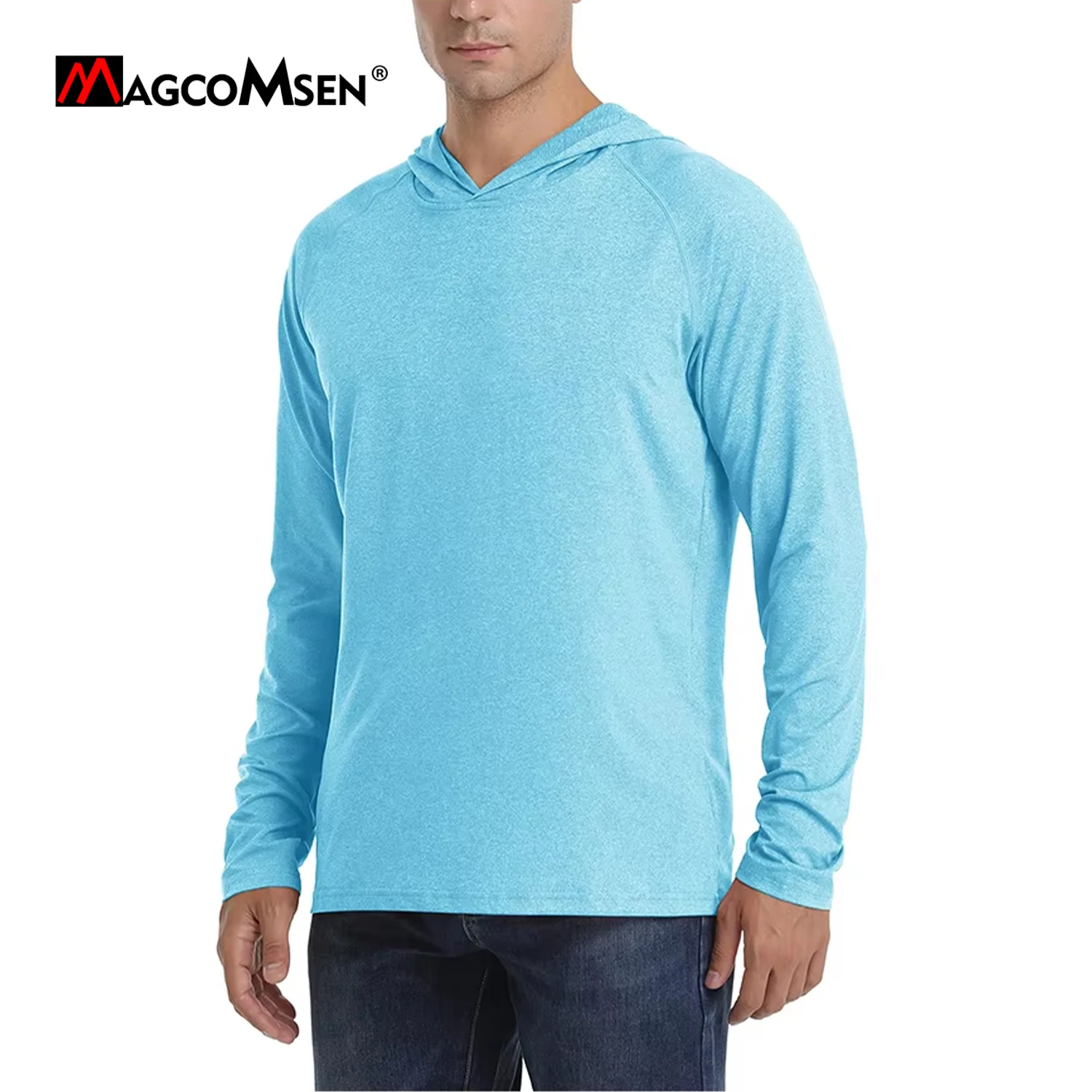 Hoodie Protection Solaire UPF 50+ Homme - Manches Longues Respirantes - Pour Surf Et Outdoor