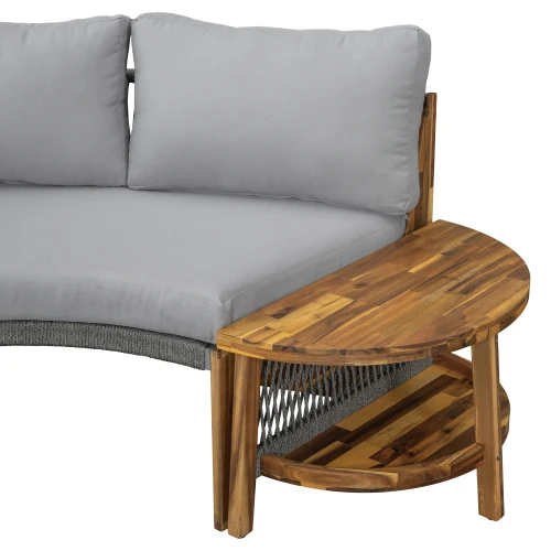 Rounded Outdoor Sofa Set 5