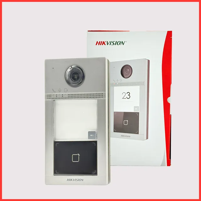 HIKVISION Original Multi-language POE Video intercom KIT,include DS-KV8113-WME1(C) & DS-KH6320-WTE1 & PoE Switch 5