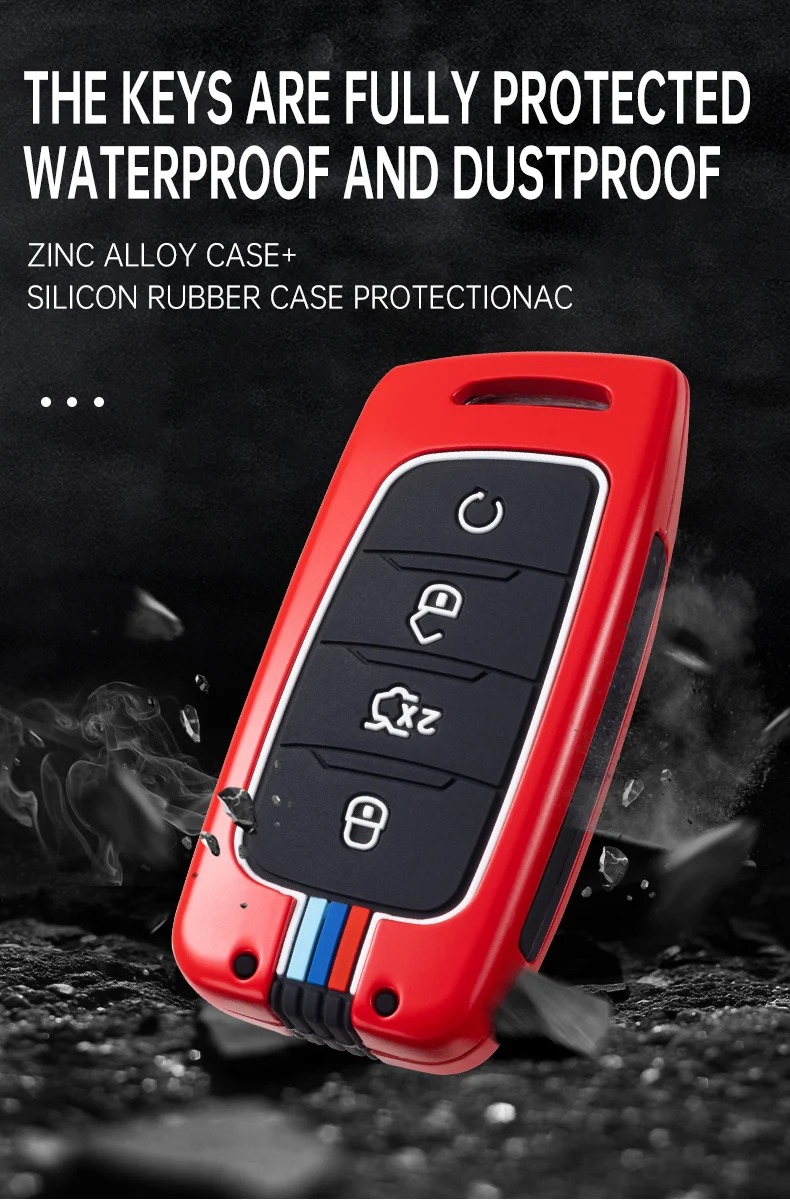 Portachiavi per Changan CS35 Plus custodia portachiavi in lega per auto per Changan CS75 PLUS CS85 coupé CS95 Set di accessori per tappi remoti - S73886a827edd435cbdd030afbc4a139dY