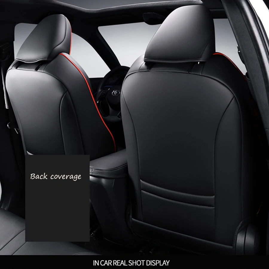 Leather Car Seat Covers Full Set Front Rear Seat Protectors Chion For - View #5