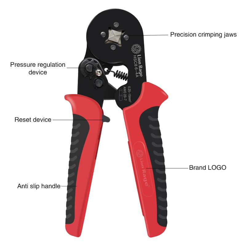 Crimping Pliers Ferrule Sleeves Tubular Terminal Tools HSC8 6-4 6-6 16-6 Wire Crimper Household Electrical Sets 1200