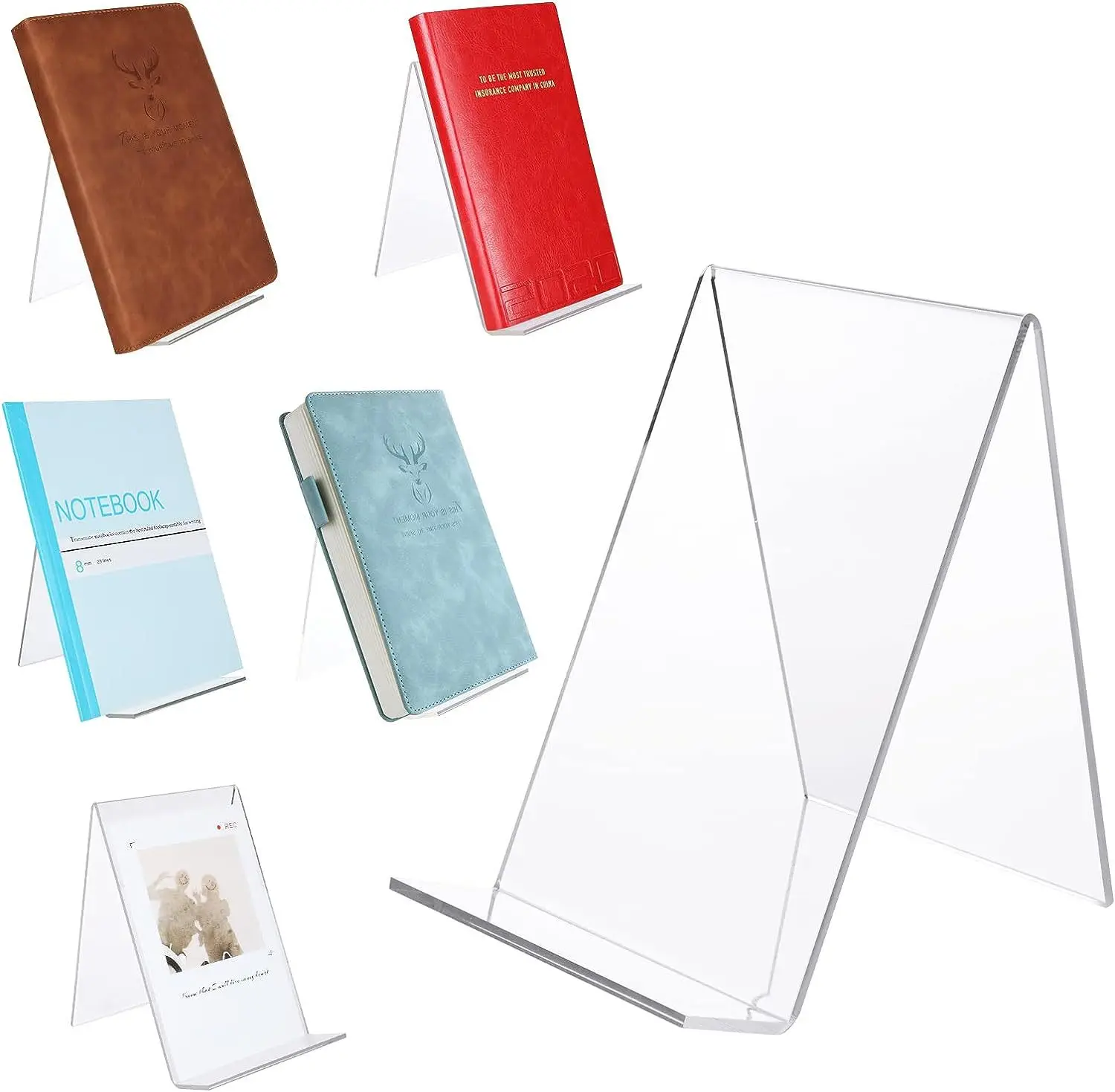 

naxilai L-type transparent acrylic bookshelf bookstand Book display stand book table album notebook stand