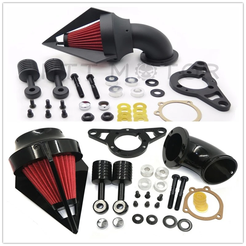 Glossy/matte Black Air Cleaner Filter For Harley Davidson Softail Fat