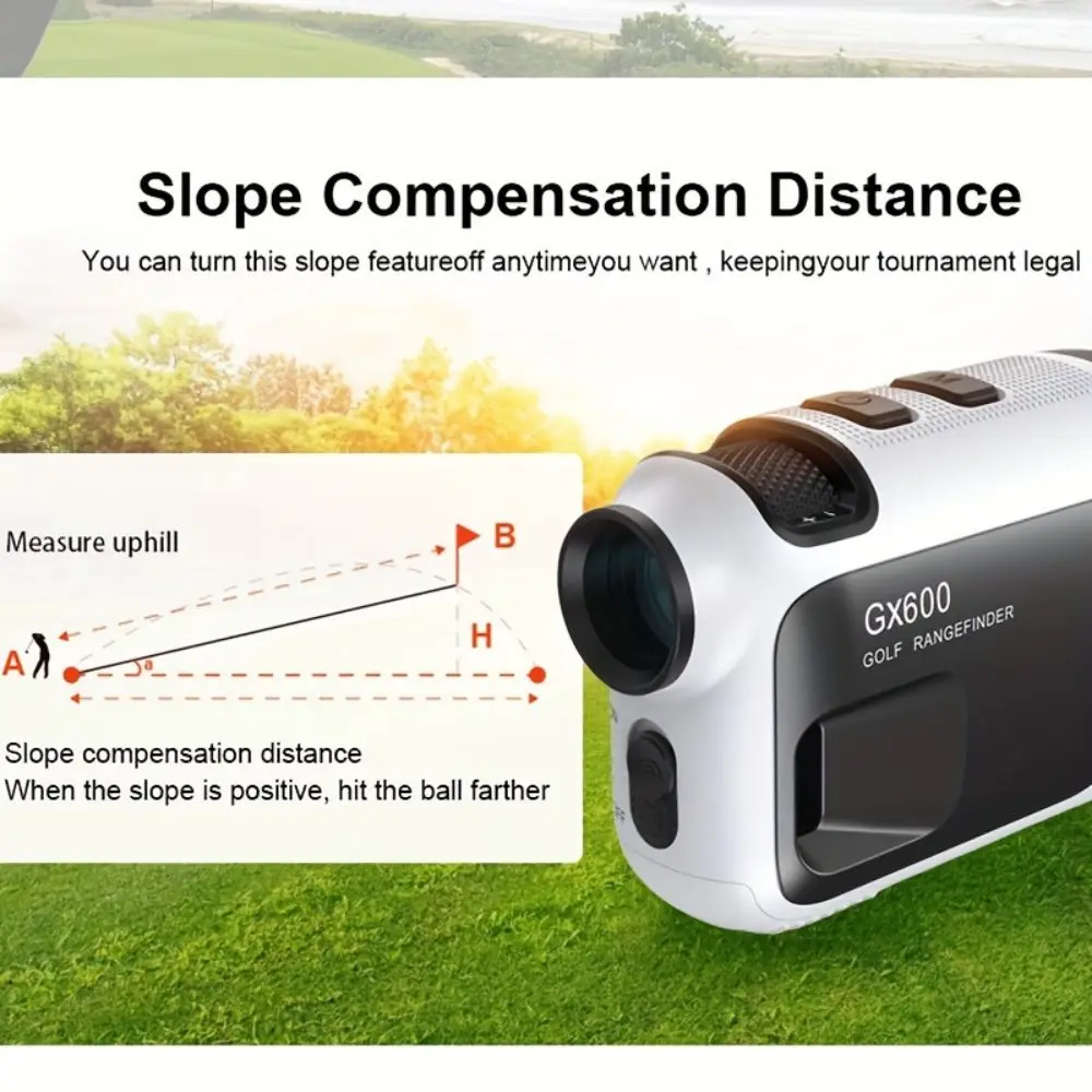 Outdoor rangefinder telescope 765 yards of high-precision laser golf rangefinder level altimeter angle measurement