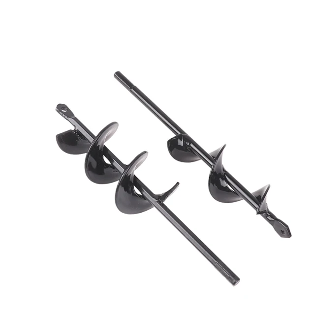 1 Pc Spiral Pole Auger Set Garden Planting Flowers Plant Supplies Loose Soil Digging Hole Metal Drill Bit Garden Power Tools 4