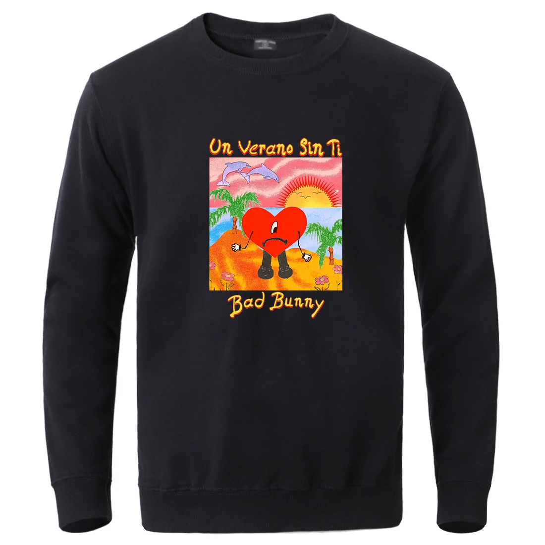 Un Verano Sin Ti Bad Bunny Sad Love Heart Uomo Felpe Con Cappuccio Trend Felpe Casual Capispalla Estetici Semplici Street Abbigliamento Sportivo Masch