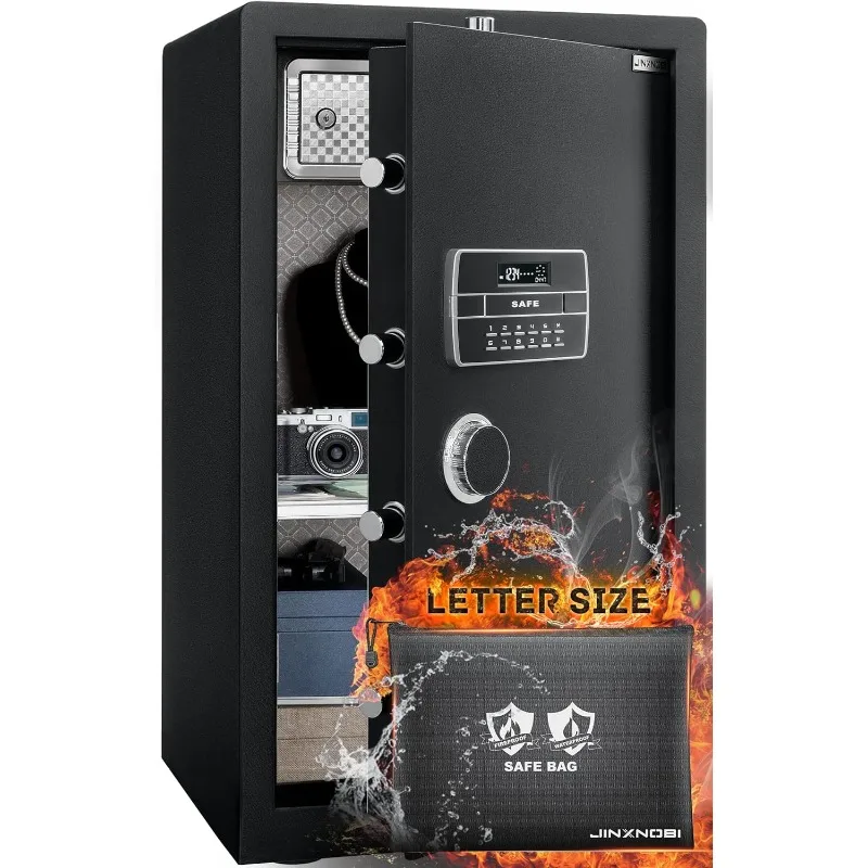 JINXNOBIExtraLargeSafeBoxwithBigFireproofWaterproofSafeBag6