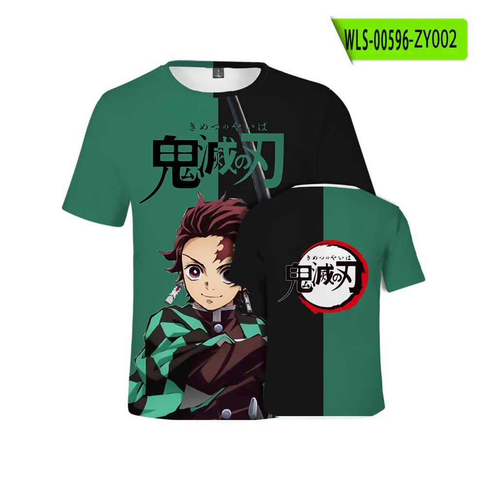 Tennis T Shirts Popular Japanese Anime Demon Slayer Kamado Tanjirou Cosplay T shirt 3D Print Kid T-shirt Summer Men/Women Short Sleeve Y2k Tees