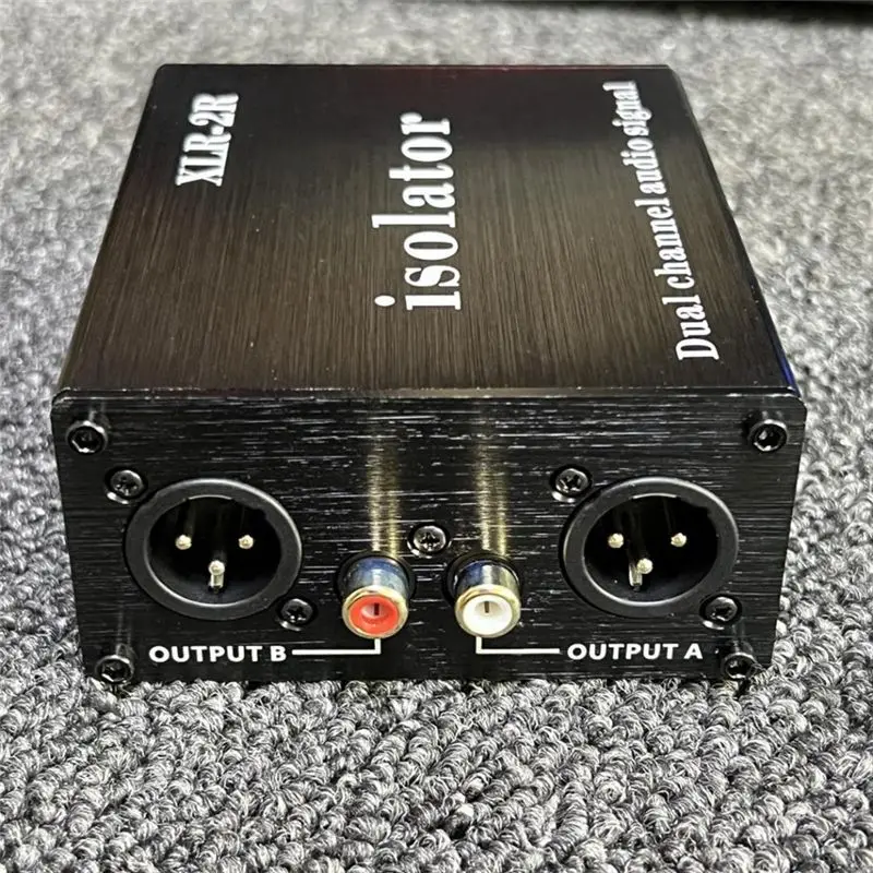 ABT-XLR RCA 노이즈 감소 아이솔레이터 XLR-2R 오디오 노이즈 아이솔레이터로 공통 접지 전류 소리를 제거합니다.