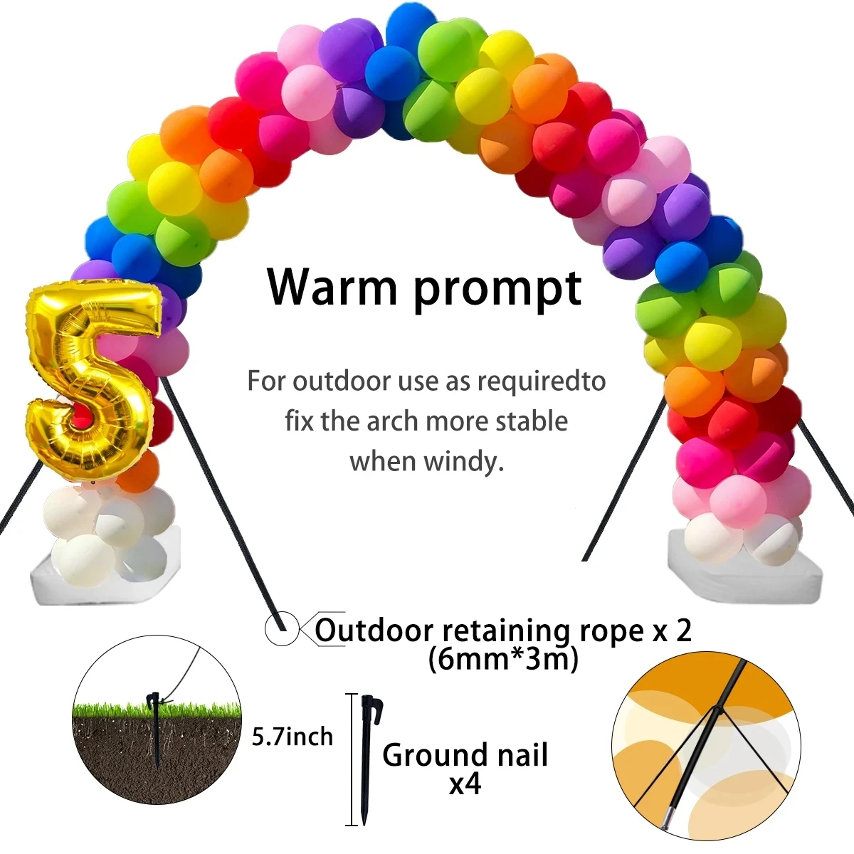 Balloon Stand Holder Balloon Stand Holder Balloon Arch Kit Half Arch Support For Birthday Holder Circle Ballon Round Column Baby Shower