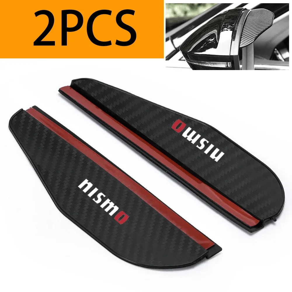 2PCS of General Motors rearview mirror rain cover carbon fiber For Nissan Nismo Tiida Teana Qashqai Juke X trail Note