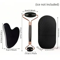 3Pcs Ice Face Roller Gua Sha Board Set Facial Massage Roller Face Massager Face Lifting Contouring Tools Beauty Skin Care Tools 6