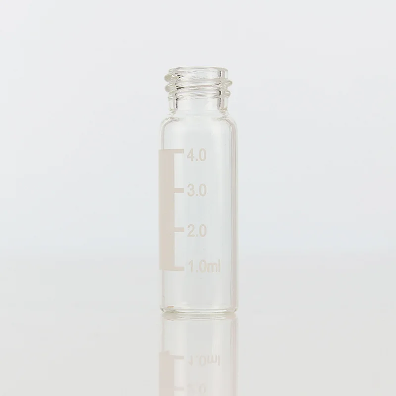 투명 스크류 탑 유리 샘플 병, 자동 헤드 스페이스 샘플링 병, 솔벤트 분석 병, 4 ml, 5ml, 100 세트