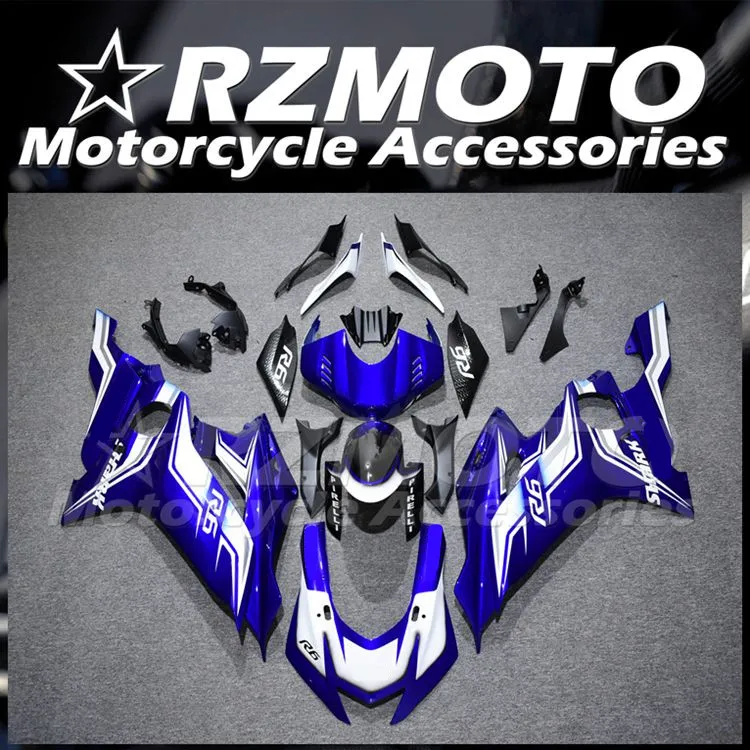 

Комплект обтекателей из АБС-пластика, 4 подарка, подходит для YAMAHA YZF-R6 R6 2017 2018 2019 2020 2021 2022 17 18 19 20 21 22, комплект обтекателей синего и белого цвета
