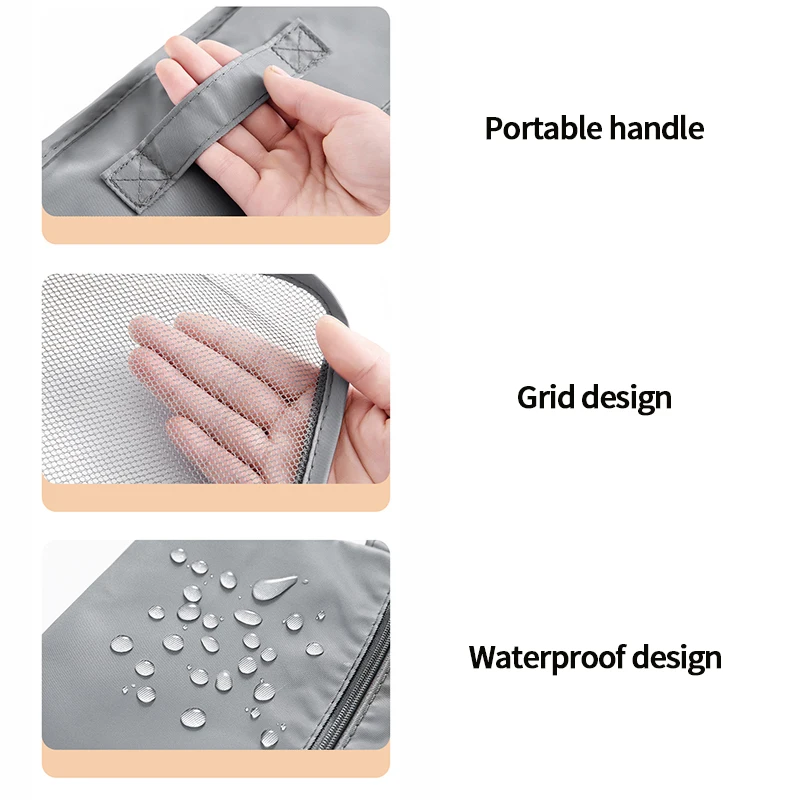 7/10Pcs Set Waterproof Travel Organizer Portable Storage Bags Packing Cubes Set Cases Luggage Clothes Underwear Tidy Pouch 5
