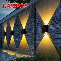 NEW Upgrade LED Outdoor Wall Solar Lights Waterproof Garden Wall Decoration Lighting For Villa Patio Stair Corridor 1