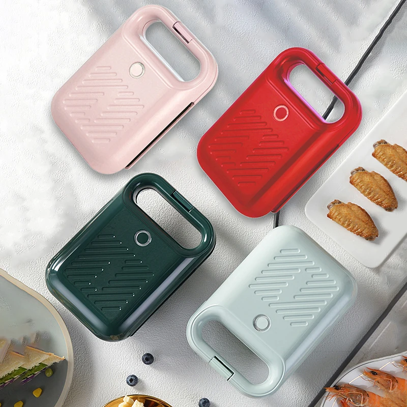 Electric Sandwich Maker Bread Presser With Non-Stick Coating Home Toaster Portable Light Food Making Machine For Home Kitchen