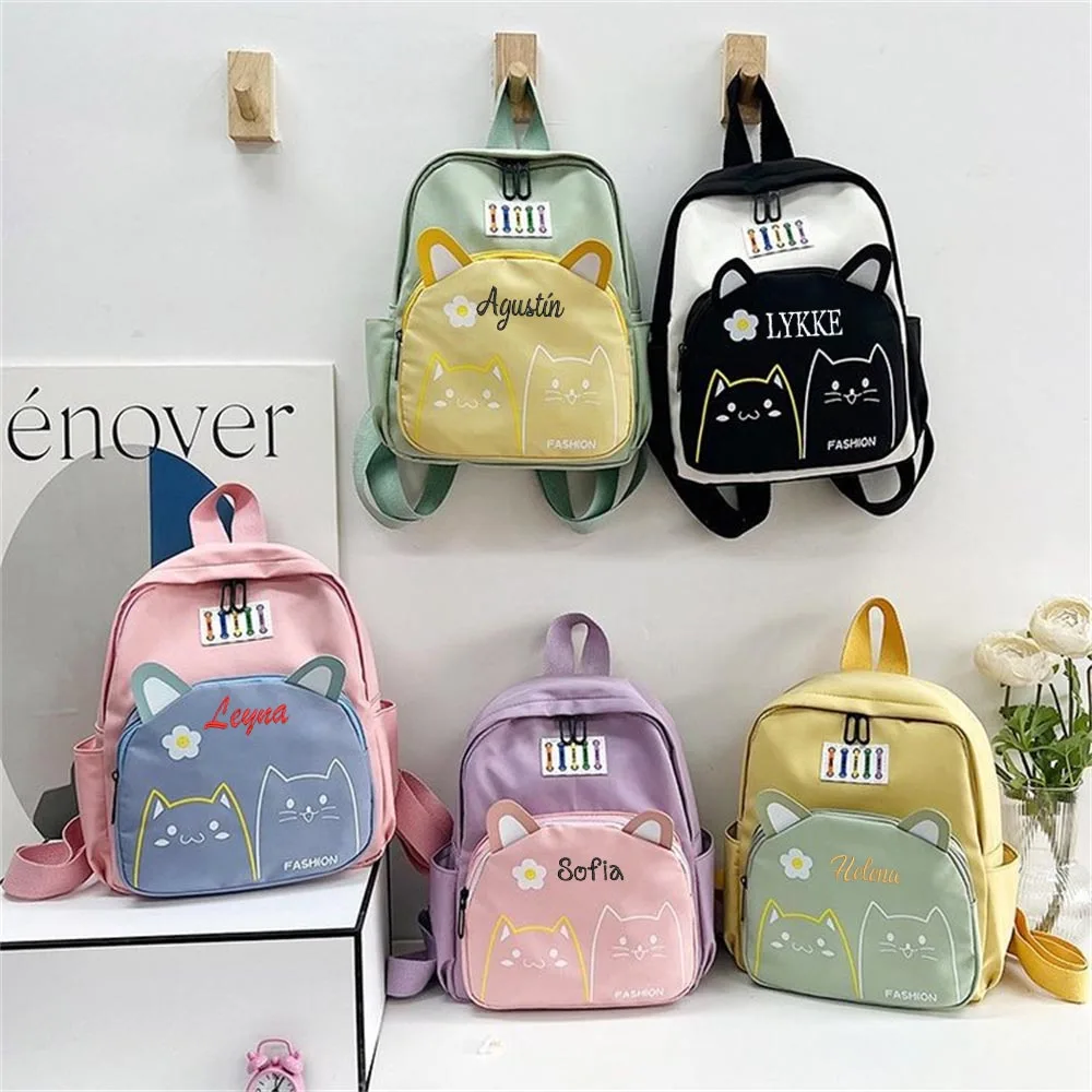 2023 New Children's Backpack Custom Name Preschool Kindergarten Kids Schoolbag Personalized Girls' Leisure Outdoor Backpacks 1
