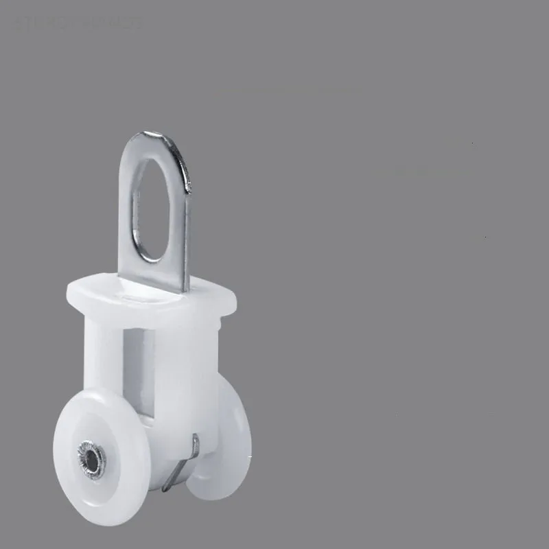 Curtain Track Pulley Hook Accessories Bathroom Door Curtain Slide Roller Buckle Ring Wheel Old Guide Wheel Window Hardware 30pcs