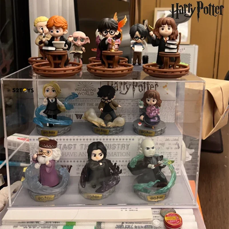 Autentico Harry Potter Magic Duel Series Trend Toy Blind Box Hermione Anime Action Figure Decor Conferma Regalo Di Natale Per Bambini
