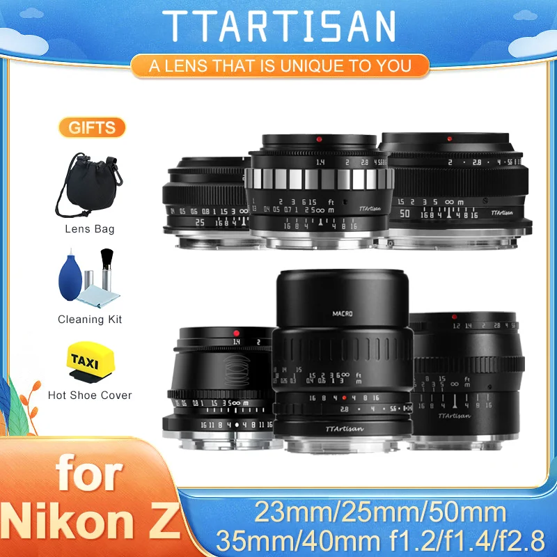 TTArtisan 25mm 50mm F2 23mm F1.4 35mm F1.4 40mm F2.8 50mm F1