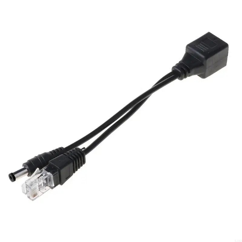 【Quality】 RJ45 Injector POE Splitter Adapter Cable Passive Power Over Ethernet 12-48V.