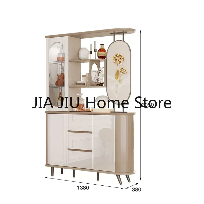 Luxury Wall Wine Cabinets Modern Liquor Simplicity Storage Wine Cabinets Display European Mueble Licorera Bar Furniture QF50JG